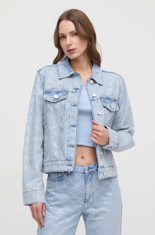 Džínová bunda Karl Lagerfeld modrá 241W1420