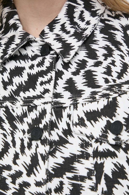 Džínová bunda Karl Lagerfeld 241W1421 bílá