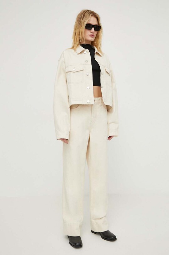 Won Hundred geacă din denim 2890.15147 bej SS24