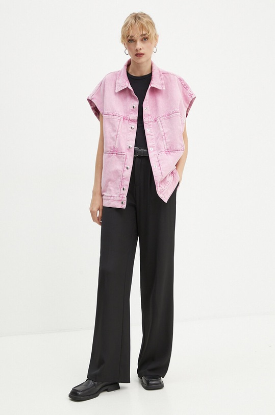 IRO vesta de blugi WM137WALLY roz SS24