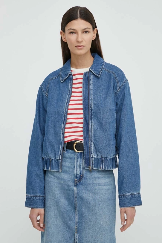 Levi's geacă din denim cu captuseala bleumarin A7192