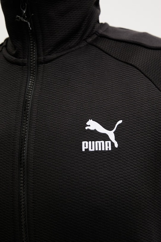 Puma кофта на замке женская T7 Track 624328 чёрный