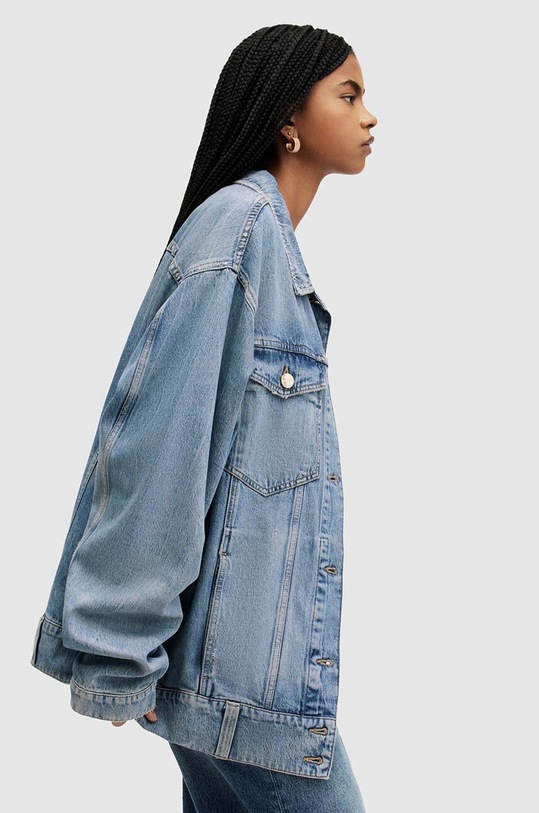 Îmbrăcăminte AllSaints geacă din denim WILLOW WO999Z albastru