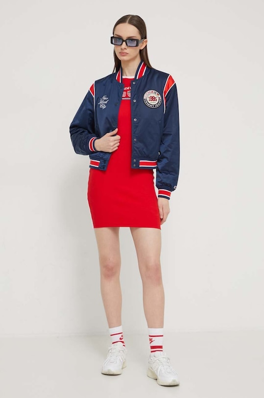 Tommy Jeans kurtka bomber Archive Games DW0DW18535 granatowy SS24
