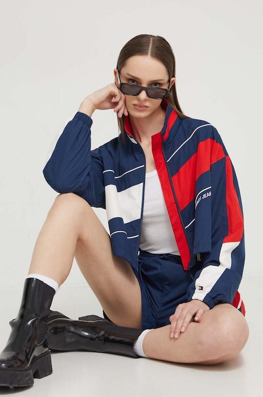 Tommy Jeans rövid kabát Archive Games nem szigetelt sötétkék DW0DW18648
