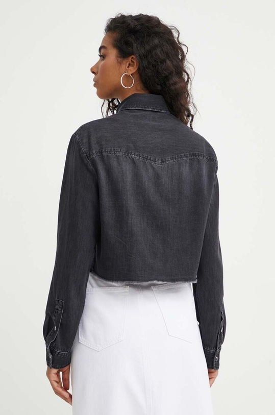 Odzież The Kooples koszula jeansowa FCCD28078J szary