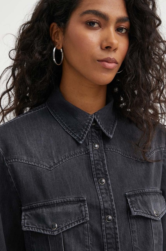 The Kooples koszula jeansowa FCCD28078J szary