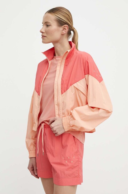 Športová bunda Casall Color Block oversize oranžová 24101