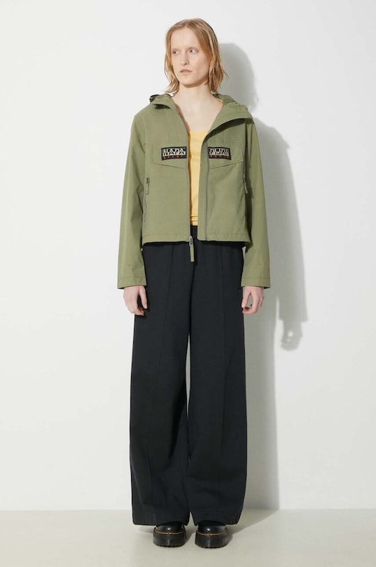 Napapijri giacca Rainforest Op S W NP0A4HTRGAE1 verde SS24