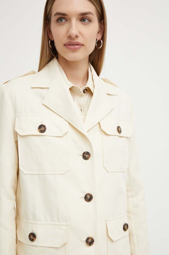 Jakna s dodatkom lana Weekend Max Mara bež 2415041013600