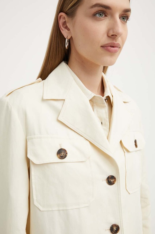 Jakna s dodatkom lana Weekend Max Mara 2415041013600 bež