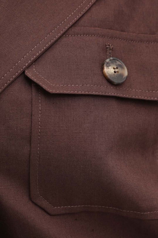 Jakna s dodatkom lana Weekend Max Mara 2415041013600 smeđa