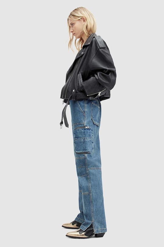 Δερμάτινο μπουφάν AllSaints DAYLE BIKER WL557Z