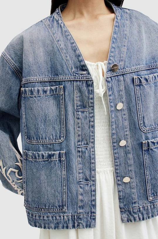 Τζιν μπουφάν AllSaints TERRI WORKWEAR JACKE WO549Z μπλε SS24