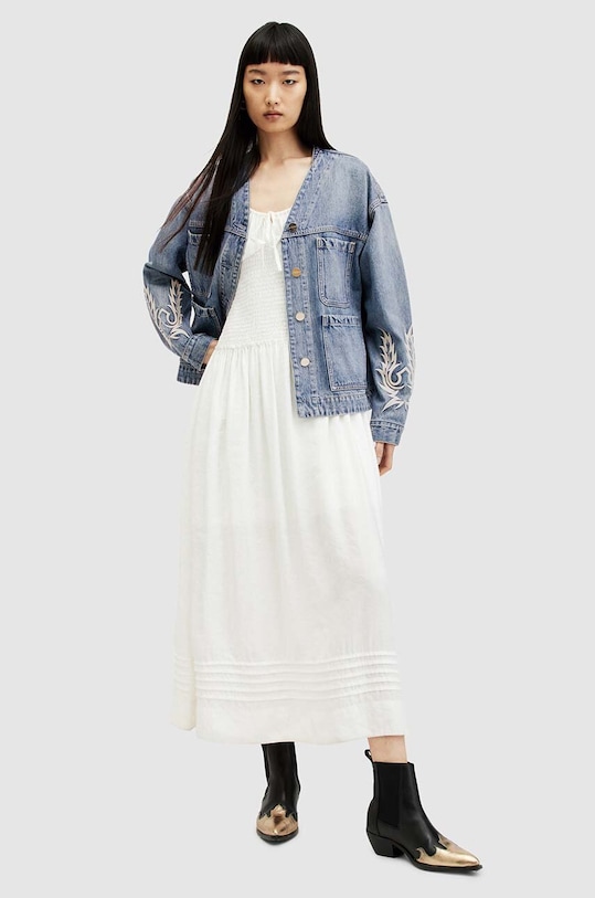 Τζιν μπουφάν AllSaints TERRI WORKWEAR JACKE WO549Z