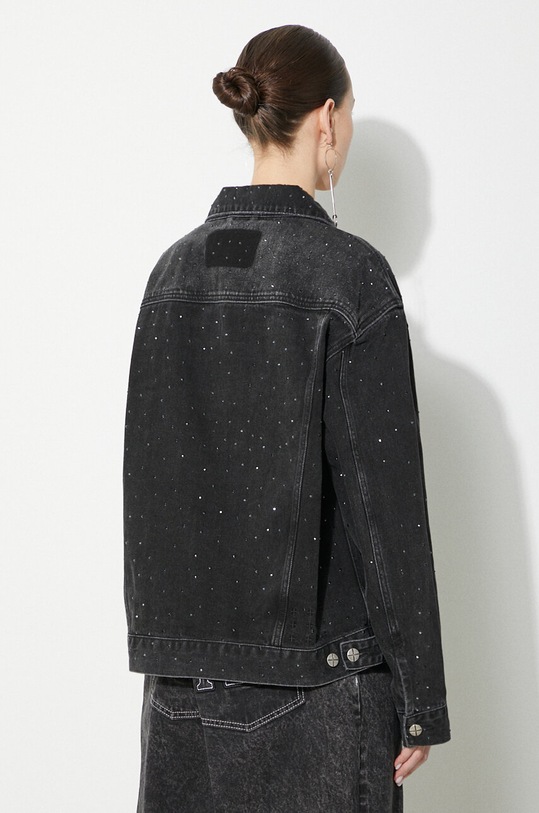 Clothing KSUBI denim jacket Oversized Jacket Krystal Noir WSP24JK013 black