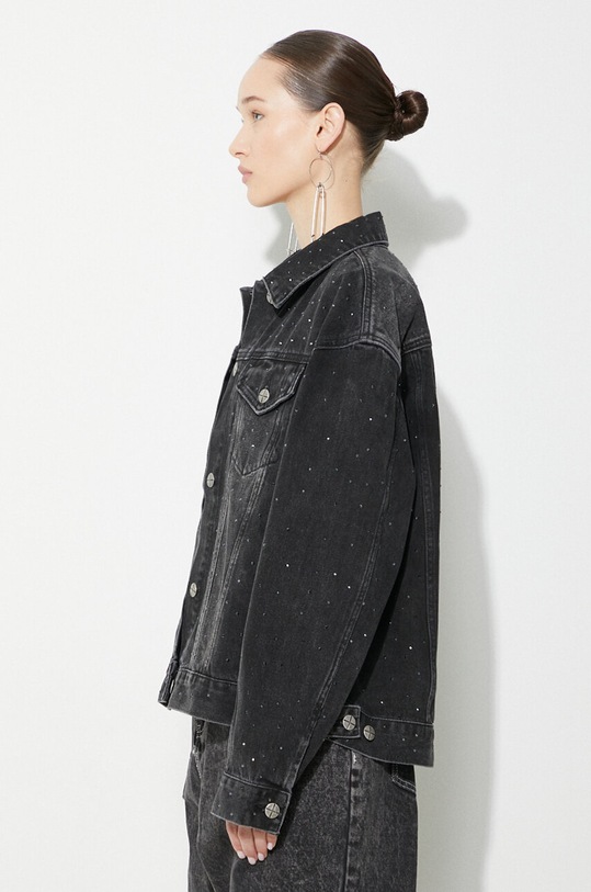 KSUBI denim jacket Oversized Jacket Krystal Noir black WSP24JK013