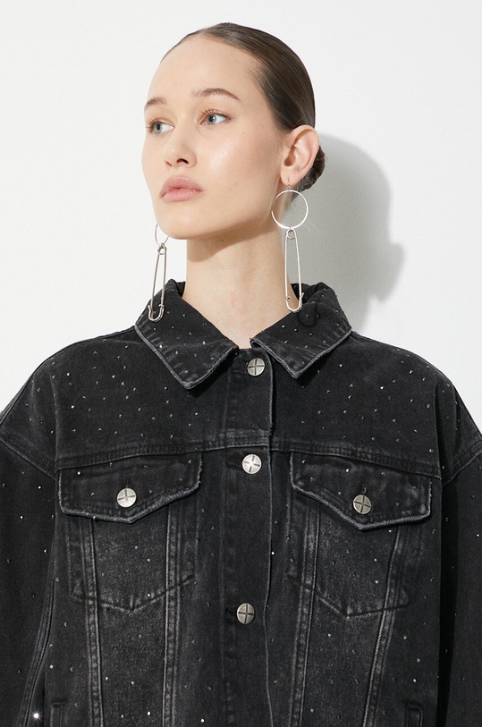 KSUBI denim jacket Oversized Jacket Krystal Noir WSP24JK013 black