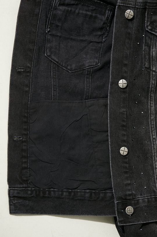 KSUBI denim jacket Oversized Jacket Krystal Noir WSP24JK013