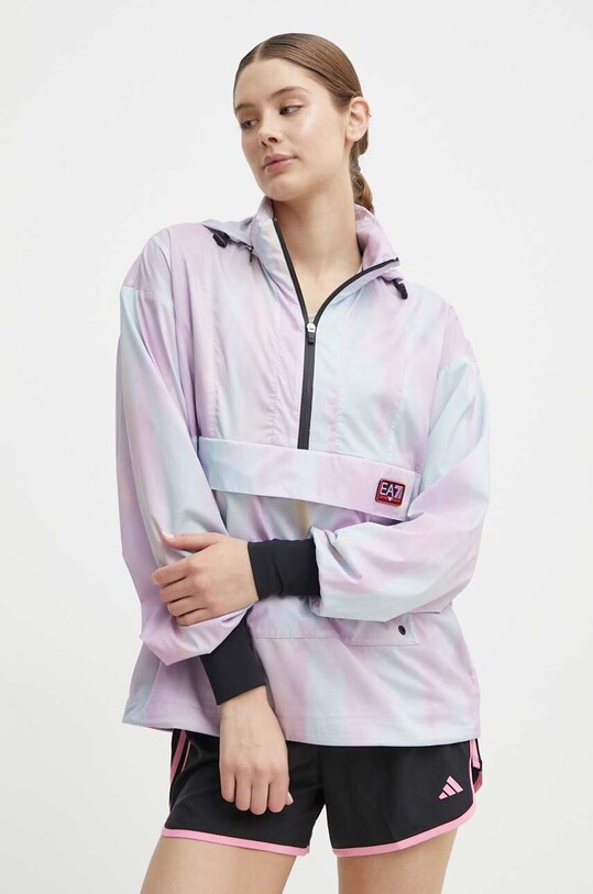Куртка для тренировок EA7 Emporio Armani Ventus7 Lab с капюшоном мультиколор 3DTB10.TNEYZ.2120