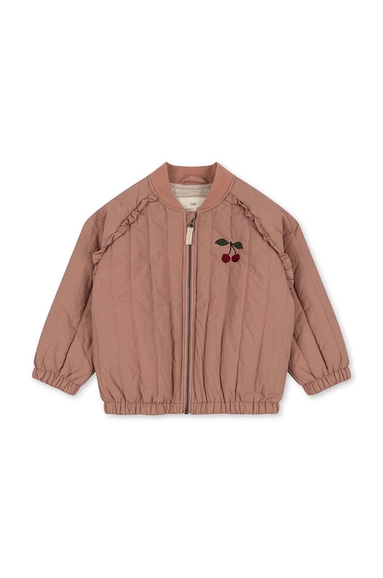 Dětská bomber bunda Konges Sløjd JUNO FRILL BOMBER JACKET KS100322 růžová SS24