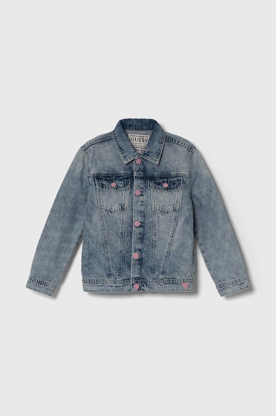 Детско дънково яке Guess J4RL03.D45E0.PPYH син SS24