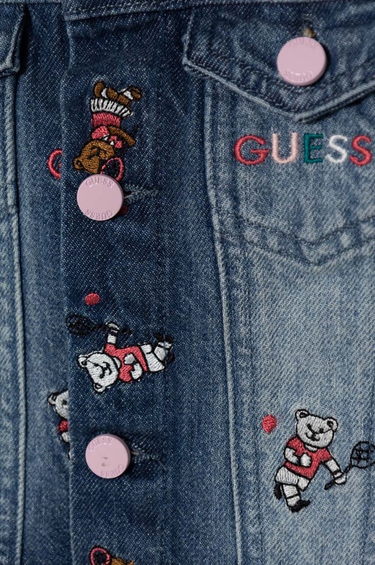 Dziewczynka Guess kurtka jeansowa dziecięca K4RL01.D45E0.PPYH niebieski