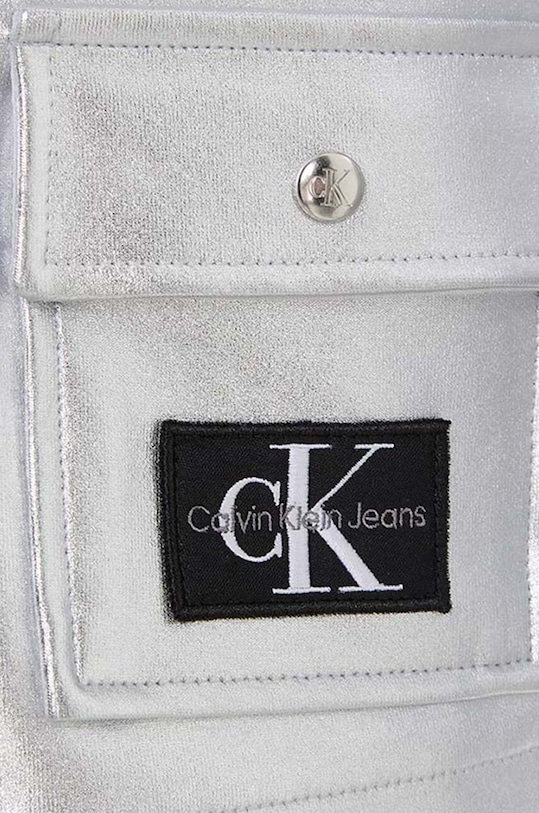 Dětská bunda Calvin Klein Jeans stříbrná IG0IG02307.128.176.PPYH