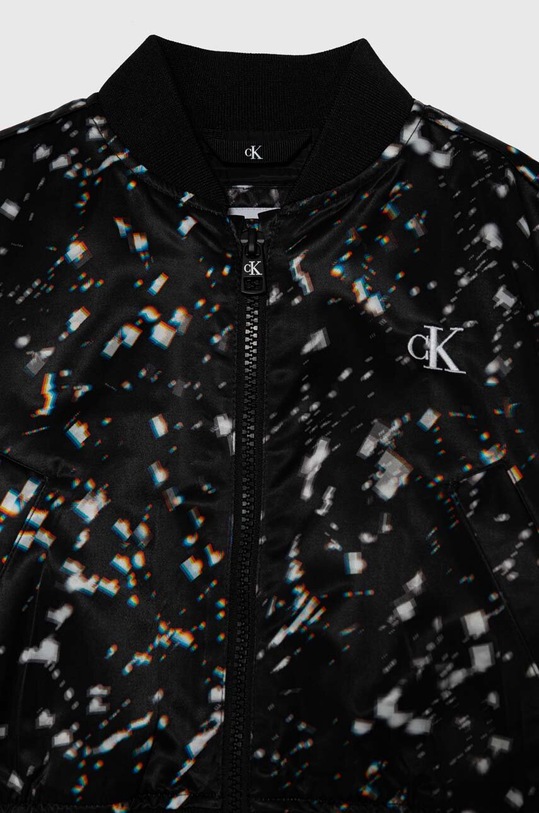 Dziewczynka Calvin Klein Jeans kurtka bomber dziecięca IG0IG02332.PPYH czarny