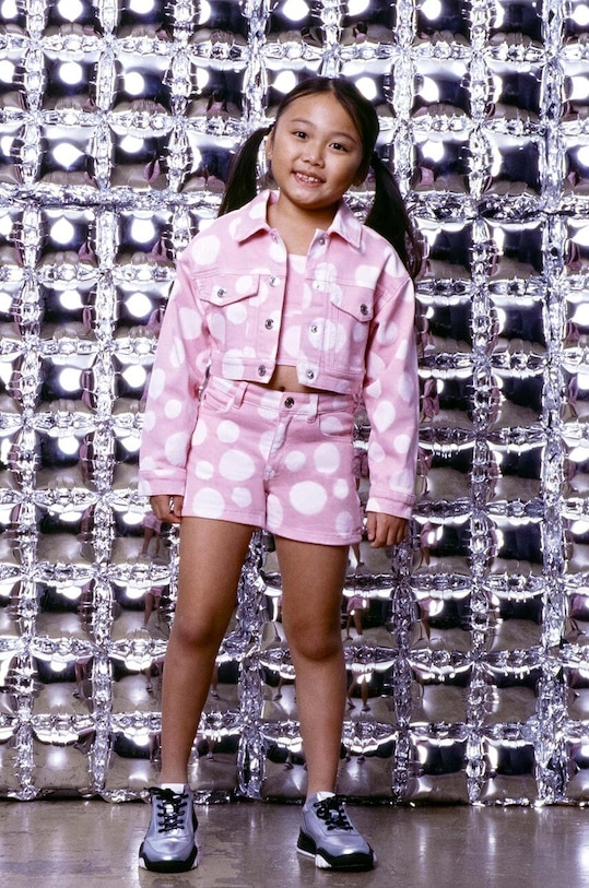 Marc Jacobs geacă din denim pentru copii W60200.102.108 roz