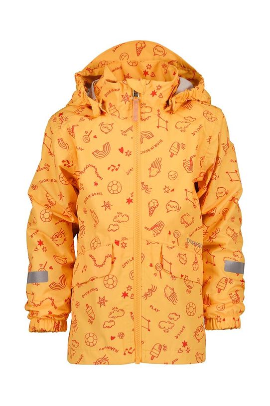 Dječja kišna jakna Didriksons NORMA KIDS PR JKT 3 505265 narančasta SS24