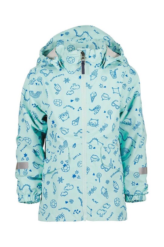 Детский дождевик Didriksons NORMA KIDS PR JKT 3 с утеплением бирюзовый 505265
