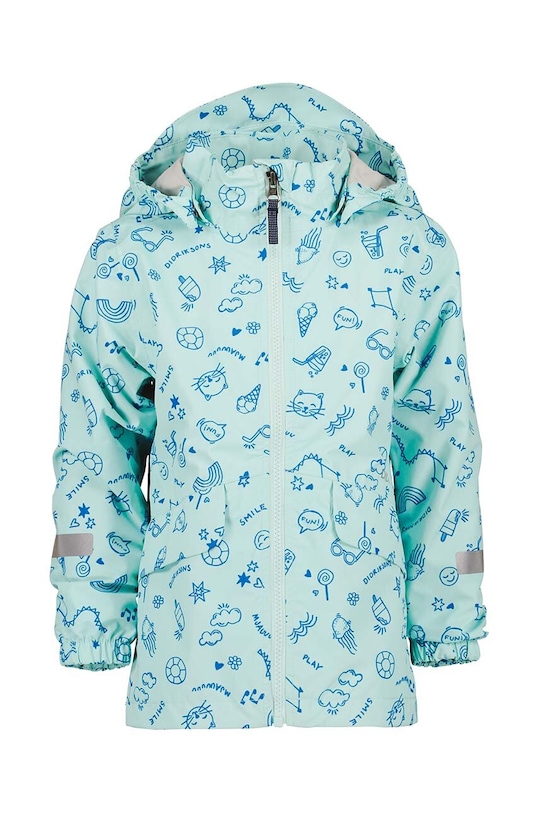 Didriksons geaca de ploaie copii NORMA KIDS PR JKT 3 cu captuseala turcoaz 505265