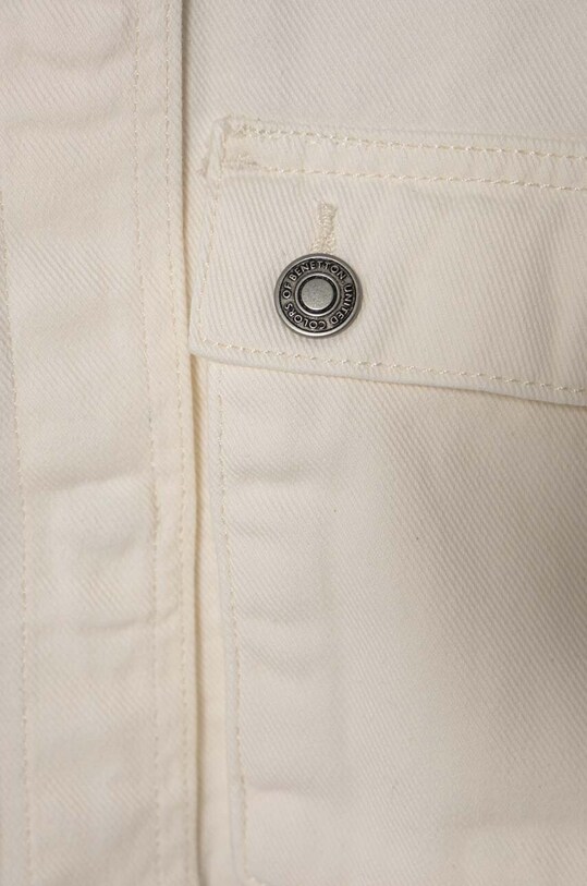 Дівчинка Дитяча джинсова куртка United Colors of Benetton 22C2CN04D.G.Seasonal бежевий