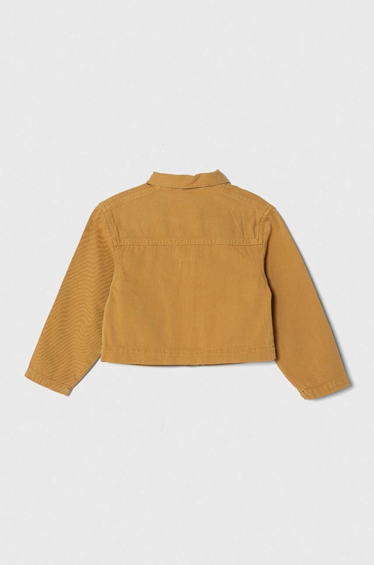Παιδικό τζιν μπουφάν United Colors of Benetton 22C2CN04D.G.Seasonal κίτρινο SS24
