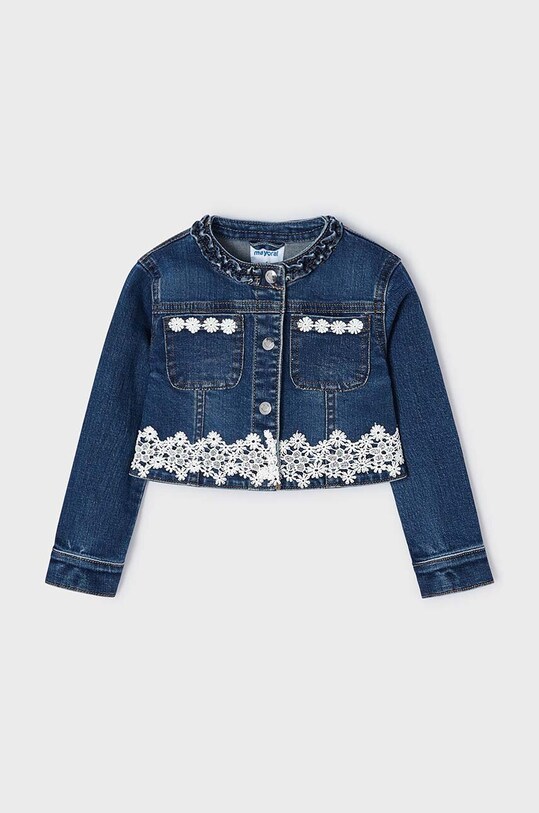 Mayoral geacă din denim pentru copii 3475.6H.Mini.PPYH albastru SS24