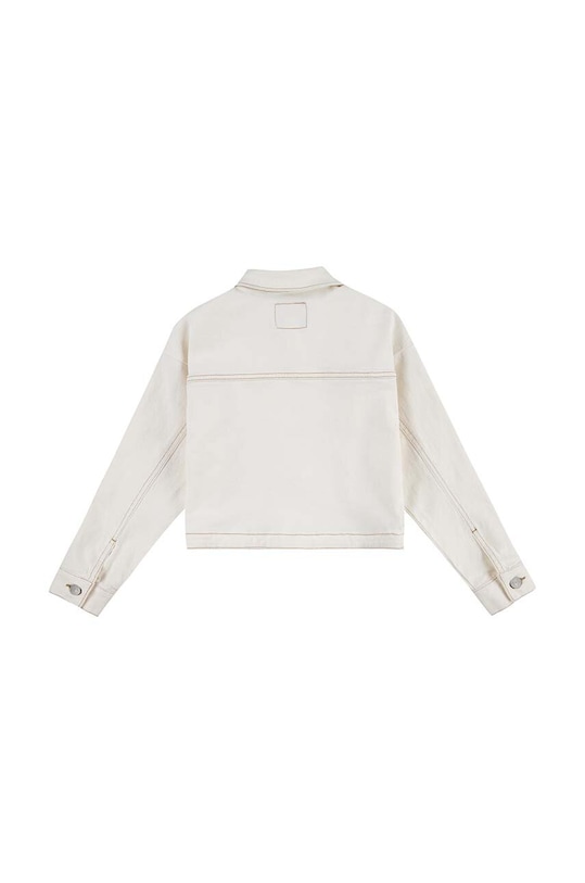 Levi's kurtka jeansowa dziecięca LVG COLOR BABY BAGGY TRUCKER 4EK106 beżowy SS24