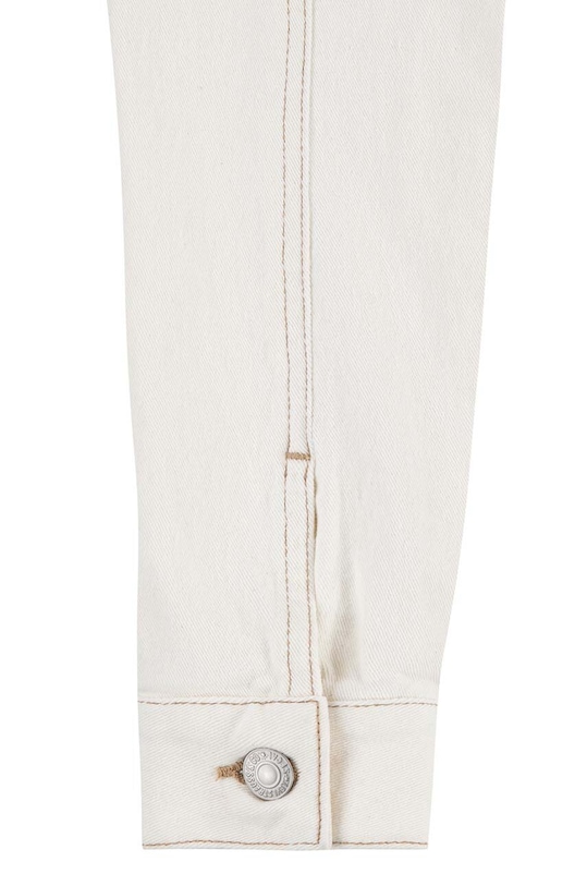 Levi's kurtka jeansowa dziecięca LVG COLOR BABY BAGGY TRUCKER beżowy 4EK106