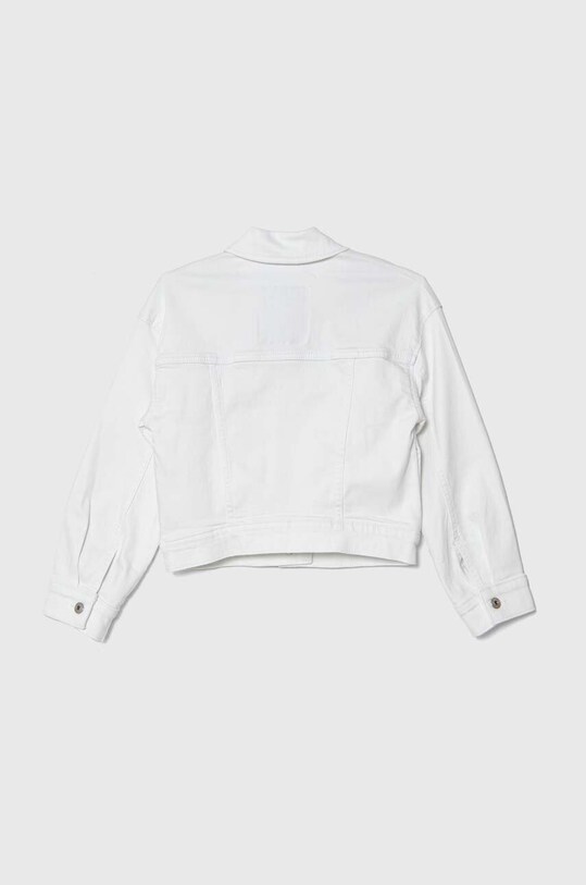 Abercrombie & Fitch kurtka jeansowa dziecięca KI244.4004 biały SS24