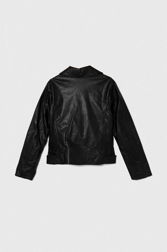 Pinko Up gyerek bőrdzseki S4PIJGJK034 fekete SS24