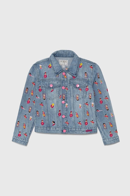 Guess geacă din denim pentru copii necaptusit albastru J4GL03.D45E0.PPYH