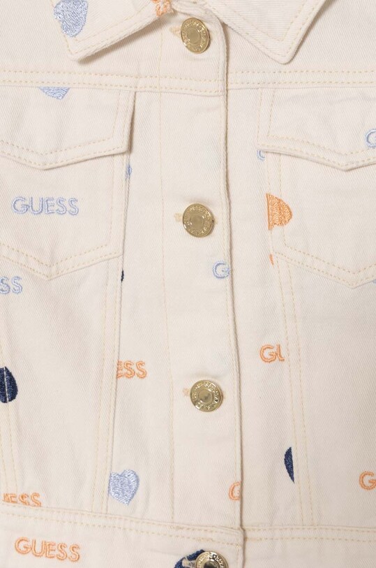 Девочка Детская джинсовая куртка Guess K4GL00.WG5P0.PPYH бежевый