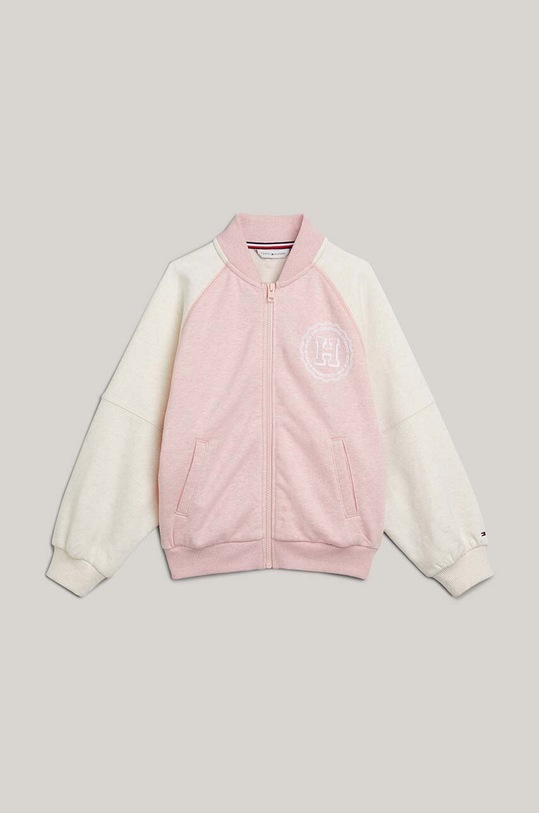 Dětská bomber bunda Tommy Hilfiger KG0KG07882.128.176.PPYH růžová SS24