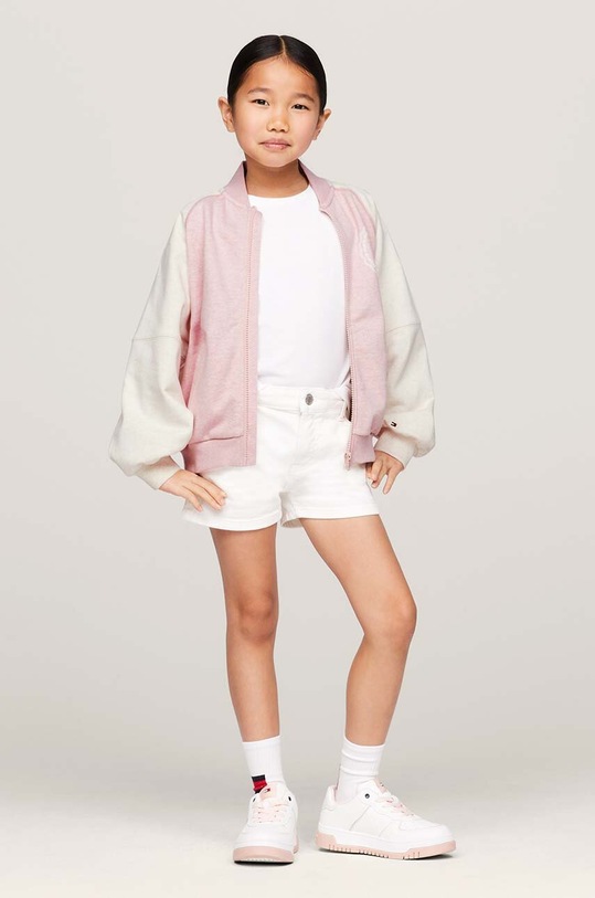Dětská bomber bunda Tommy Hilfiger růžová KG0KG07882.128.176.PPYH