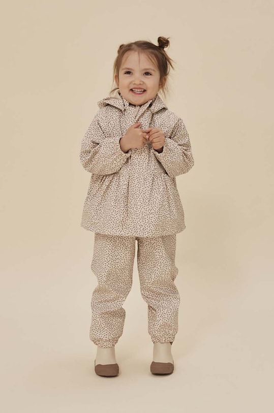 Konges Sløjd przeciwdeszczowy komplet dziecięcy pozostałe beżowy KS100456