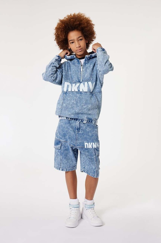 Dětská riflová bunda Dkny nezateplené modrá D60040.114.150