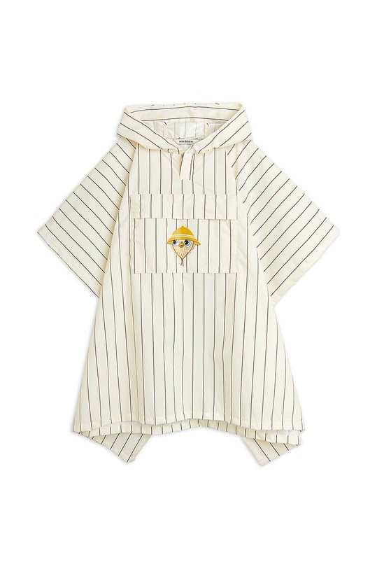 Mini Rodini poncho antipioggia per bambini Owl 2421010411 bianco SS24