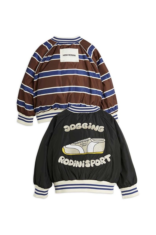 Mini Rodini kurtka dwustronna dziecięca 2421010800 brązowy SS24