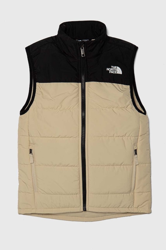 The North Face bezrękawnik dziecięcy NEVER STOP SYNTHETIC VEST bez kaptura beżowy NF0A89PG