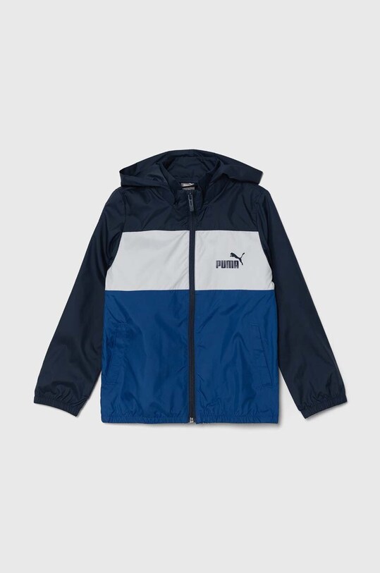 Дитяча куртка Puma ESS+ CB Windbreaker з капюшоном темно-синій 847479